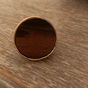 Wood statement ring